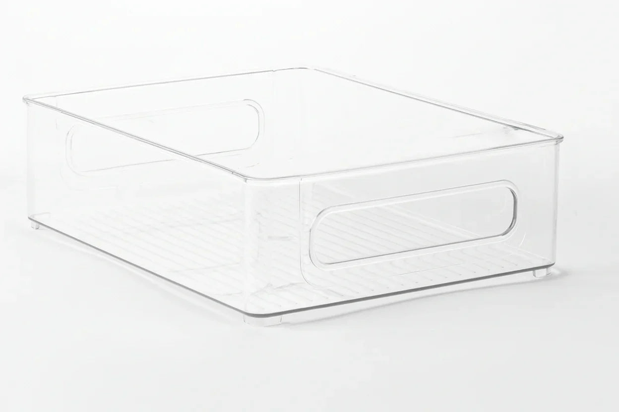 Clear Fridge and Pantry Storage Bins