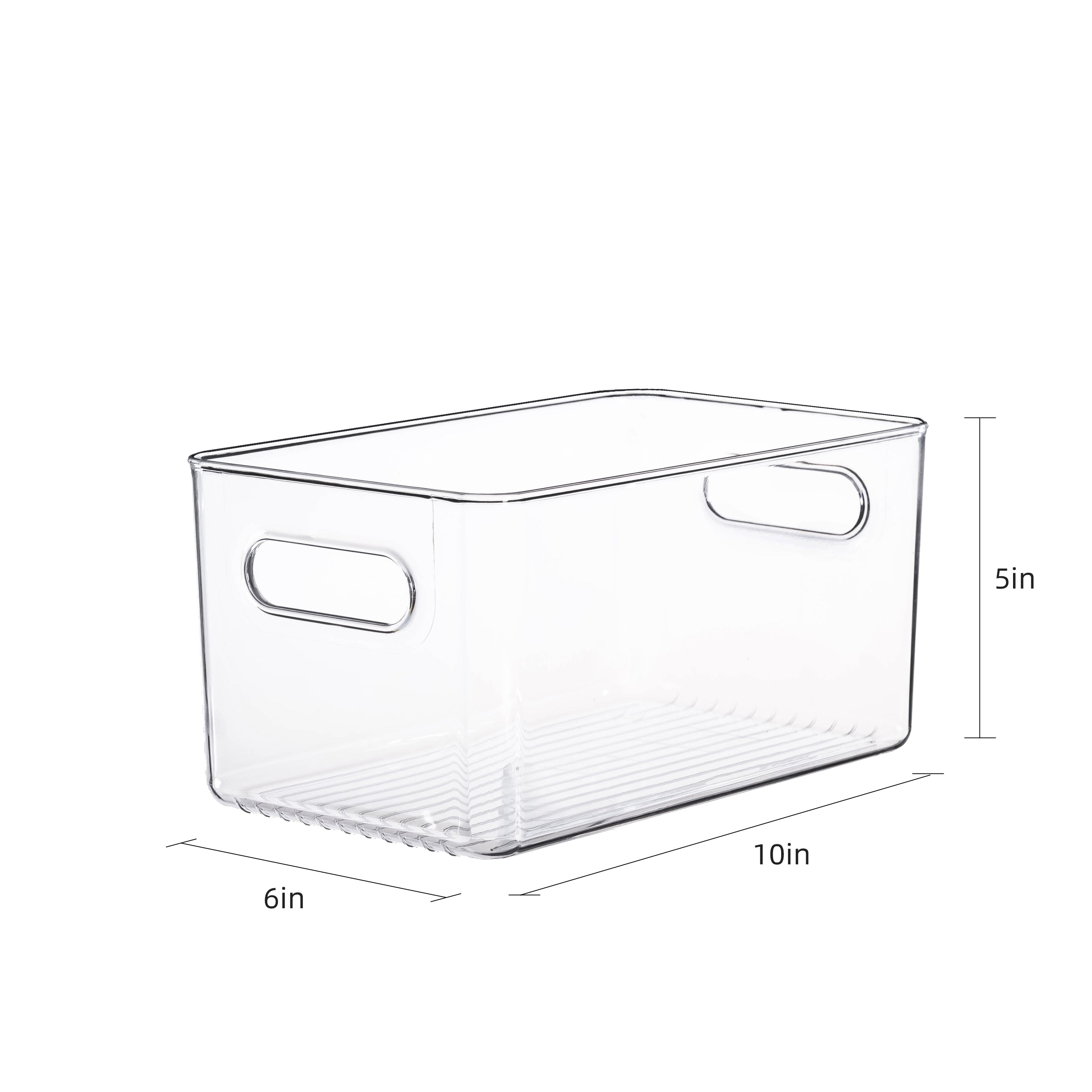Clear Fridge and Pantry Storage Bins
