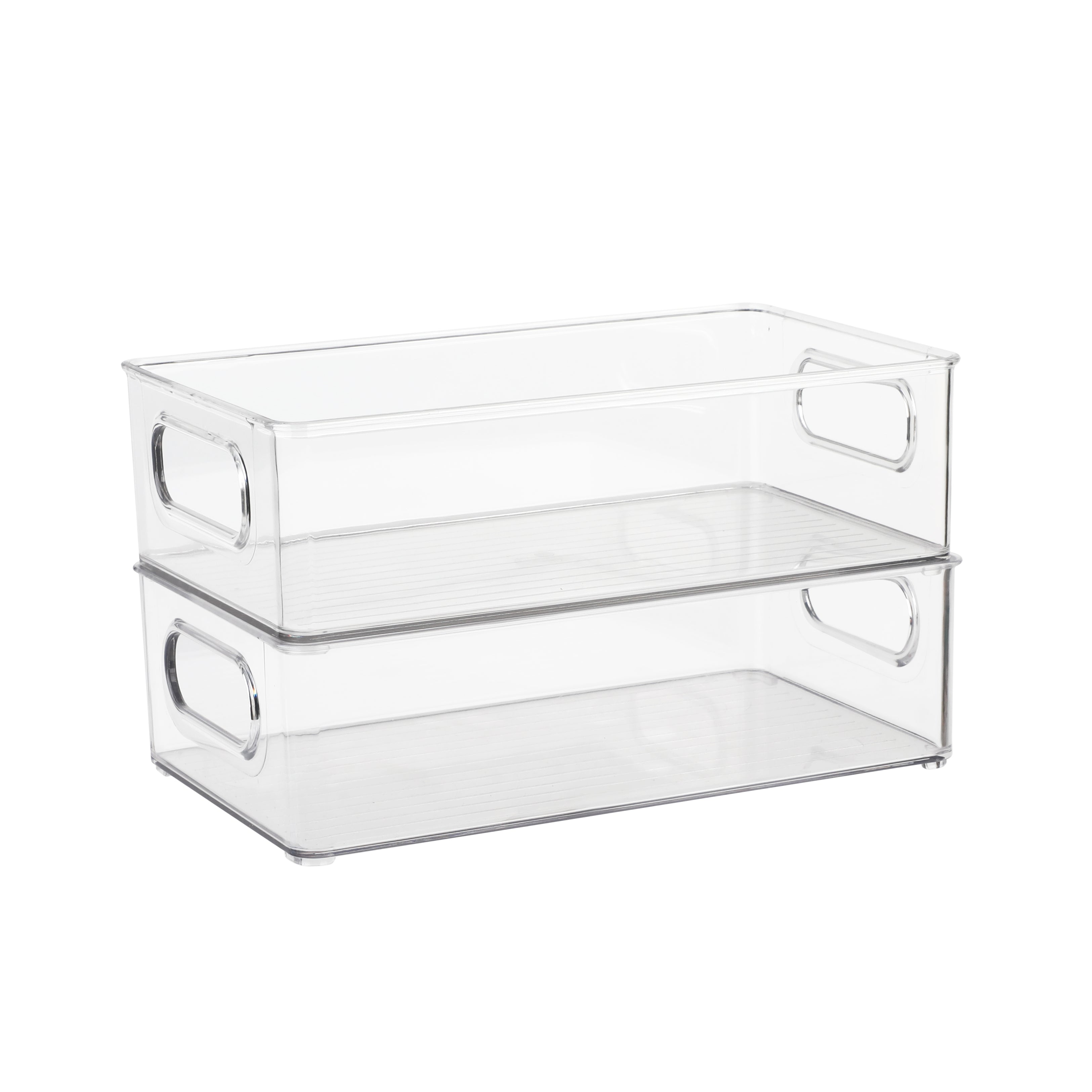 Clear Fridge and Pantry Storage Bins