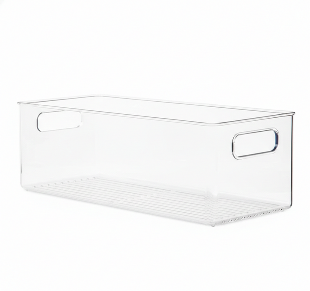 Clear Fridge and Pantry Storage Bins