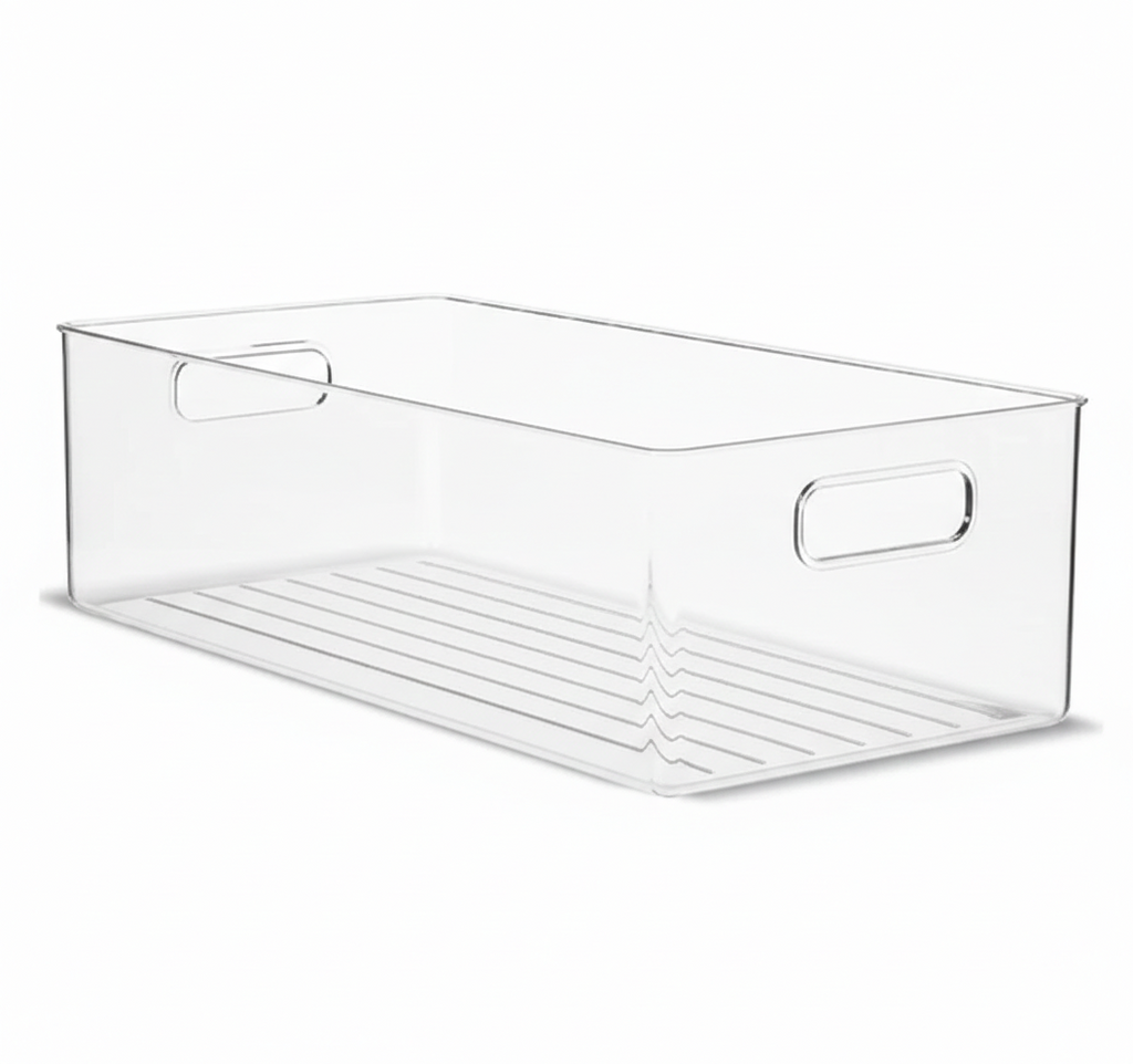 Clear Fridge and Pantry Storage Bins
