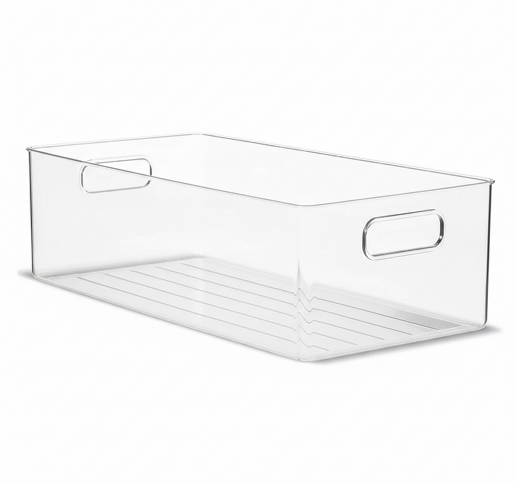 Clear Fridge and Pantry Storage Bins