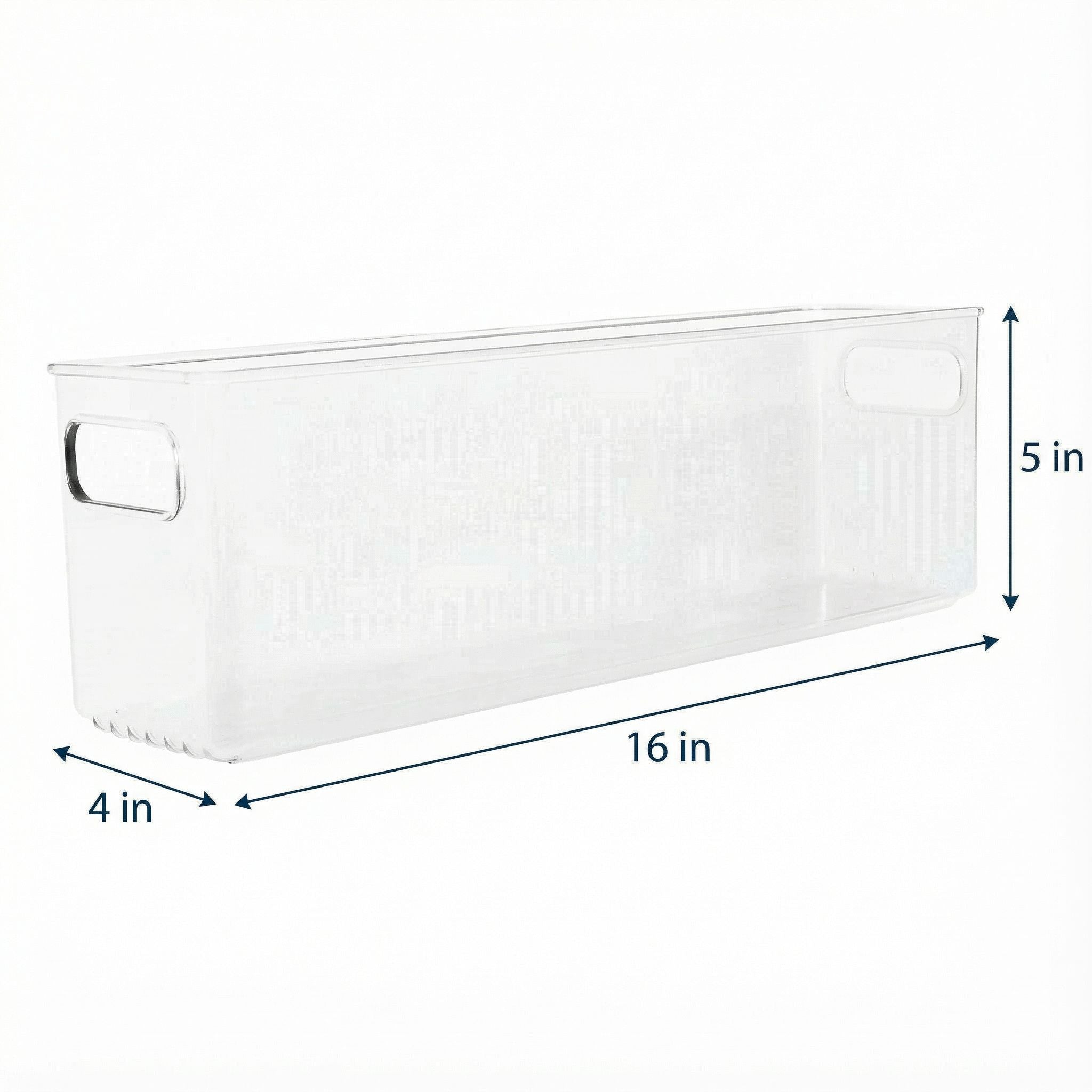 Clear Fridge and Pantry Storage Bins