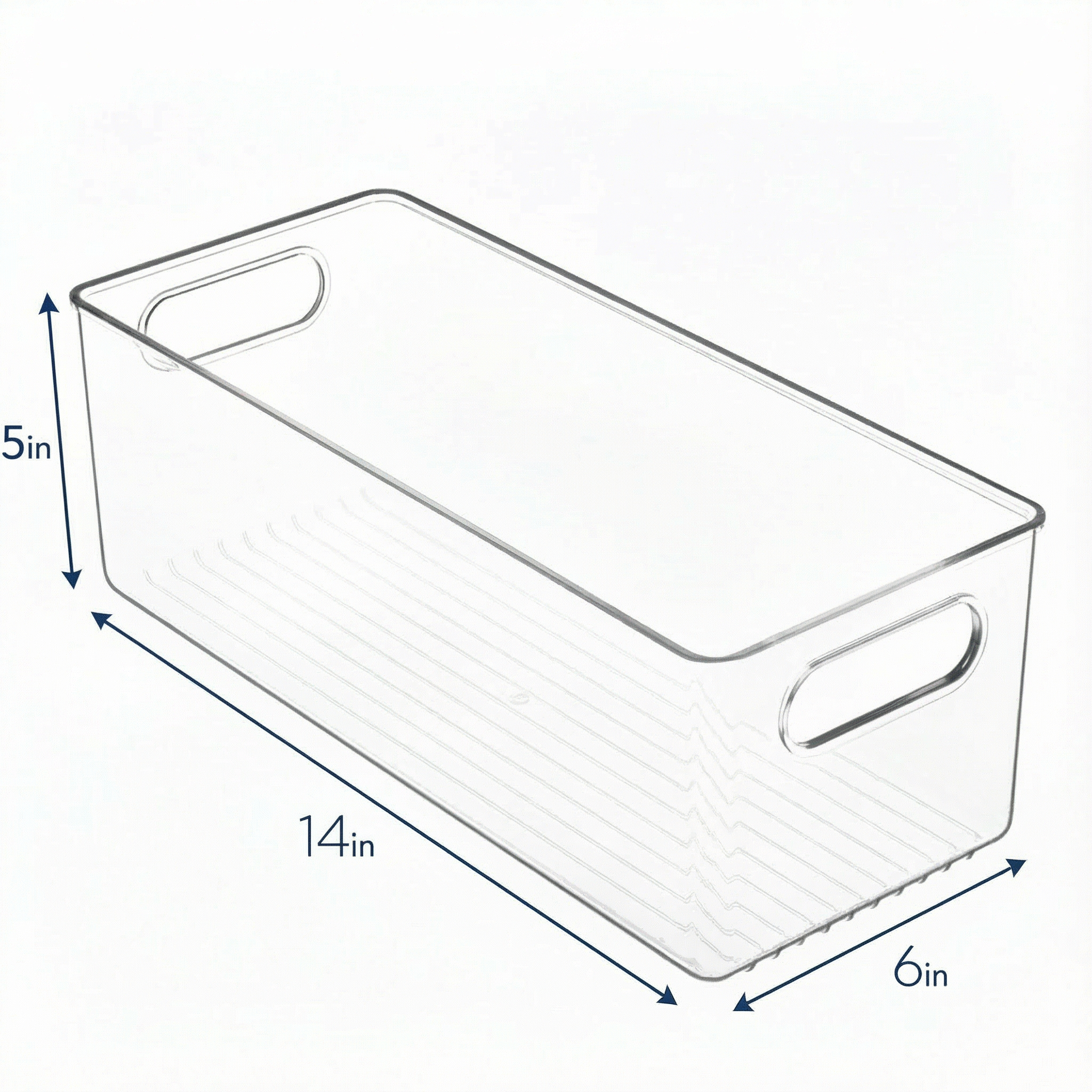 Clear Fridge and Pantry Storage Bins